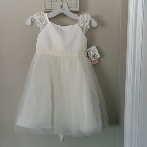 Elegant White Kids Dress